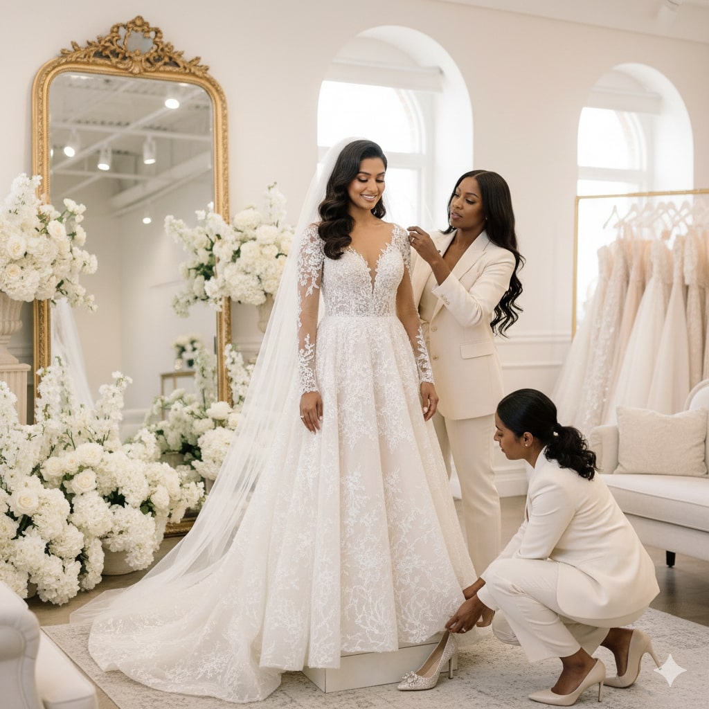 Elegant bridal styling
