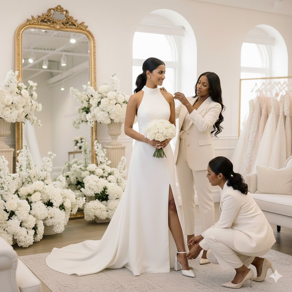 Modern bridal styling